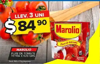 Carrefour Maxi Puré de tomate marolio 520g oferta