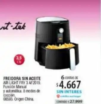 Authogar Smart-tek freidora sin aceite oferta