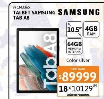 Cetrogar Tablet samsung tab a8 oferta
