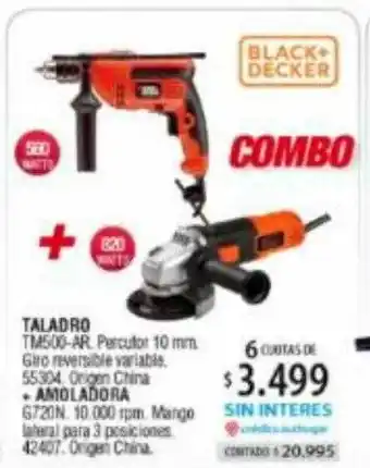 Authogar Taladro + amoladora black+decker oferta