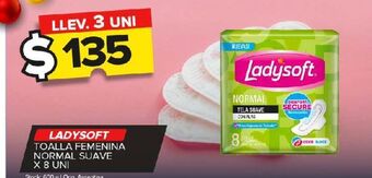Carrefour Maxi Toallas femeninas ladysoft 8un oferta