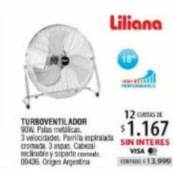 Authogar Turboventilador liliana oferta