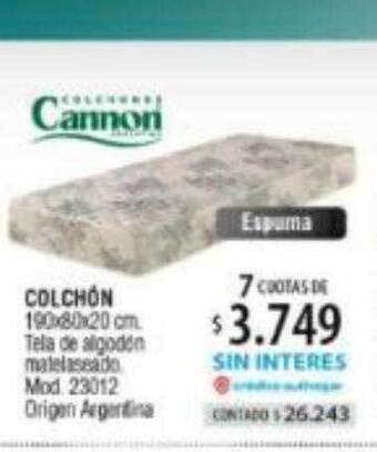Authogar Colchón cannon oferta