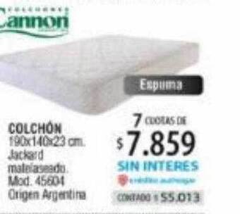 Authogar Colchón cannon oferta