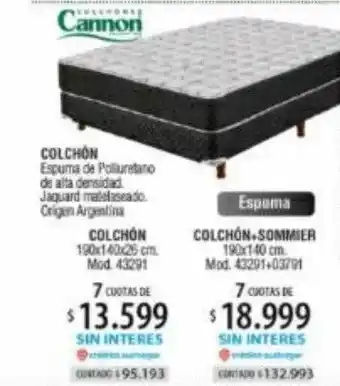 Authogar Cannon colchón oferta