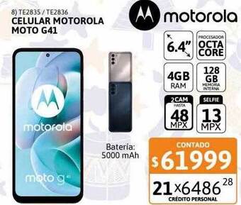 Cetrogar Celular motorola moto g41 oferta