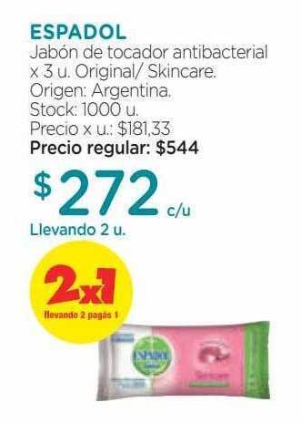 Farmacity Espadol jabón de tocador antibacterial oferta