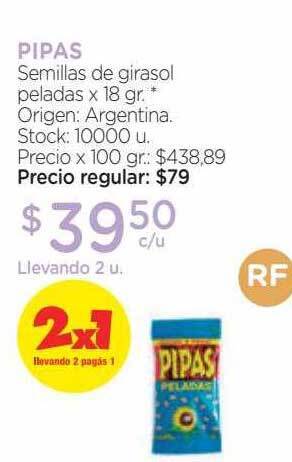 Farmacity Pipas semillas de girasol peladas oferta