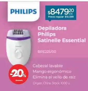 Farmacity Depiladora philips satinelle essential oferta