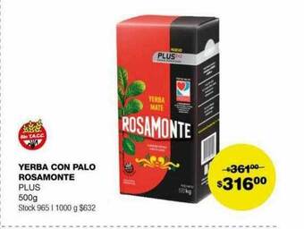 Atomo Conviene Yerba con palo rosamonte plus oferta