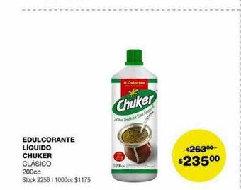 Atomo Conviene Edulcorante líquido chuker clásico 200cc oferta