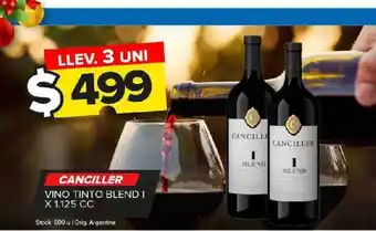 Carrefour Maxi Canciller vino tinto blend i x 1.125 cc oferta