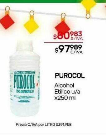 Nini Mayorista Purocol alcohol etilico u-a oferta
