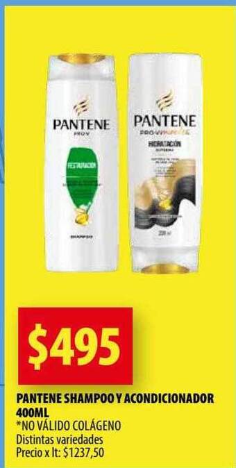 Punto Mayorista Pantene shampoo y acondicionador oferta