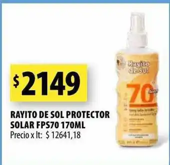 Punto Mayorista Rayito de sol protector solar fps70 oferta
