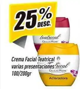 Crema facial teatrical