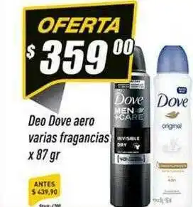 Supermercados Comodin Deo dove aero varias fragancias oferta