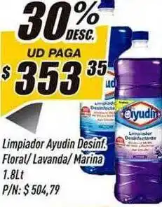 Supermercados Comodin Limpador ayudin desinf floral lavanda marina 30% desc. oferta