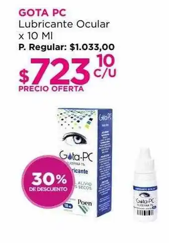 Punto de Salud Gota pc lubricante ocular 30% de descuento oferta