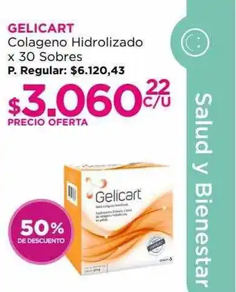 Punto de Salud Gelicart colageno hidrolizado 50% de descuento oferta