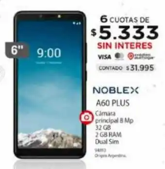 Authogar Noblex a60 plus oferta