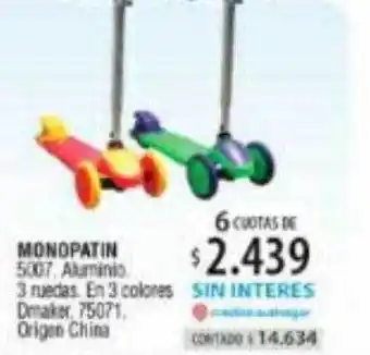 Authogar Monopatin 5007 oferta