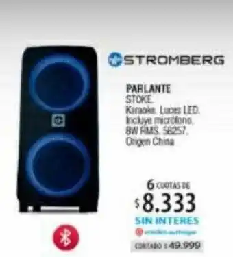 Authogar Stromberg parlante stoke oferta