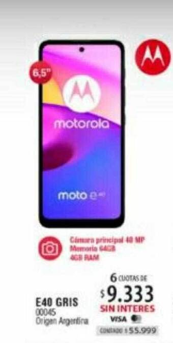 Authogar E40 gris motorola oferta