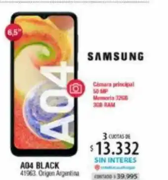 Authogar Samsung a04 black oferta