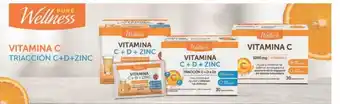 Farmacity Pure wellness vitamina c triacción c+d+zinc oferta