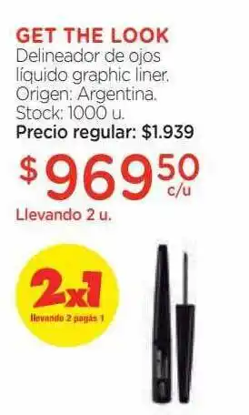 Farmacity Get the look delineador de ojos líquido graphic liner oferta