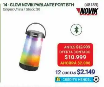 Hendel Glow novik parlante port bth oferta