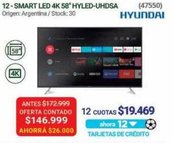 Hendel Smart led 4k 58 oferta