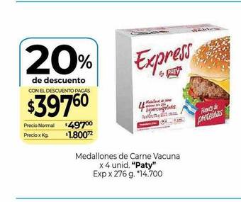 La Anonima Medallones de carne vacuna oferta