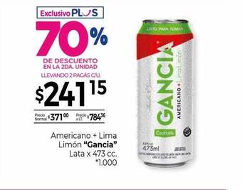 La Anonima Americano + lima limón oferta