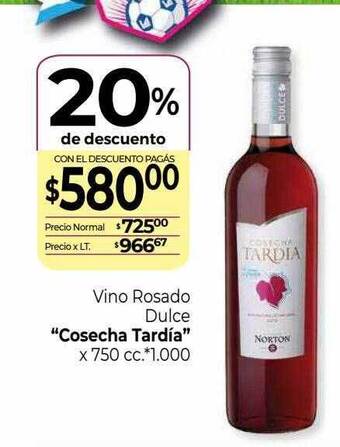 La Anonima Vino rosado dulce oferta