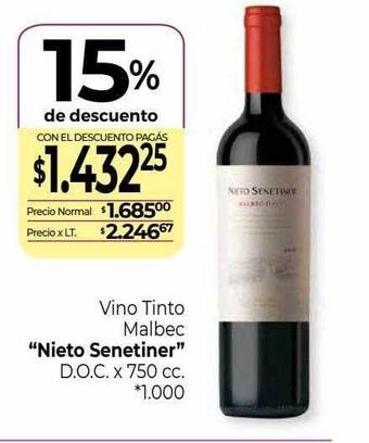 La Anonima Vino tinto malbec oferta