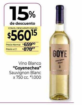La Anonima Vino blanco oferta