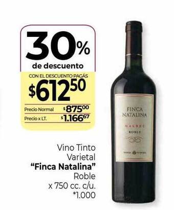 La Anonima Vino tinto varietal oferta