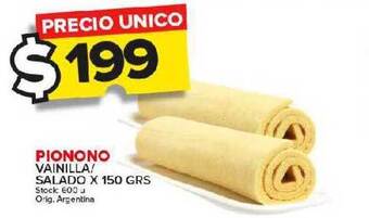 Carrefour Maxi Pionono vainilla salado oferta