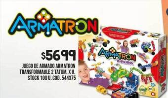 Coto Juego de armado armatron transformable 2 tatum oferta