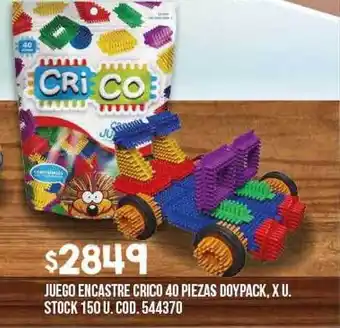 Coto Juego encastra crico 40 piezas doypack oferta