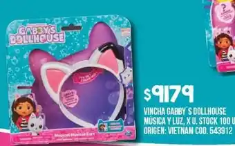 Coto Vincha gabby's dollhouse música y luz oferta