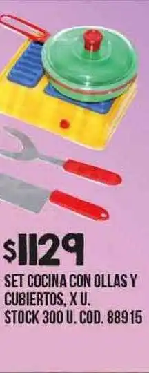 Coto Set cocina con ollas y cubiertos oferta