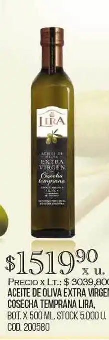 Coto Aceite de oliva extra virgen cosecha temprana lira oferta
