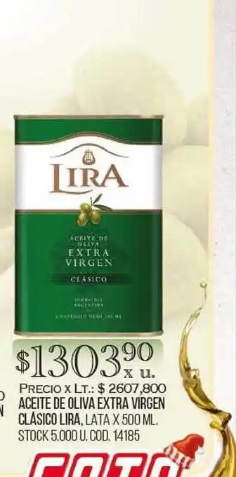 Coto Aceite de oliva extra virgen clásico lira oferta