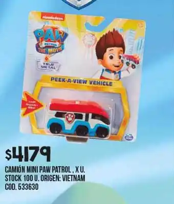 Coto Camión mini paw patrol oferta