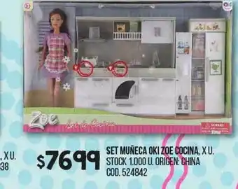 Coto Set muñeca oki zoe cocina oferta