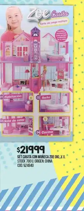 Coto Set casita con muñeca zoe oki oferta