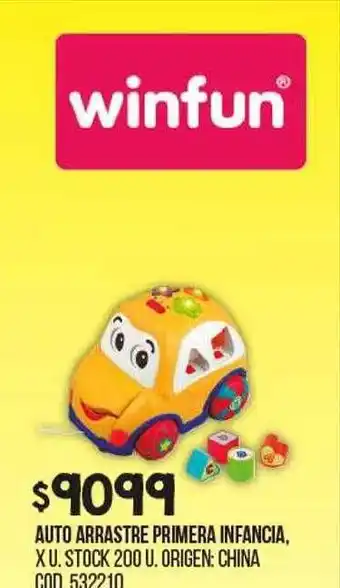 Coto Auto arrastre primera infancia oferta